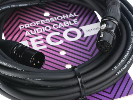Кабель микрофонный 9м, ZZcable, E4-XLR-M-F-0900-0