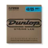 Flatwound Short Scale Комплект струн для 5-струной бас-гитары, сталь, 45-125, Dunlop, DBFS45125S