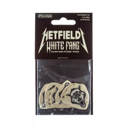 White Fang Медиаторы 6шт, толщина 1.0мм, Dunlop, PH122P1.0