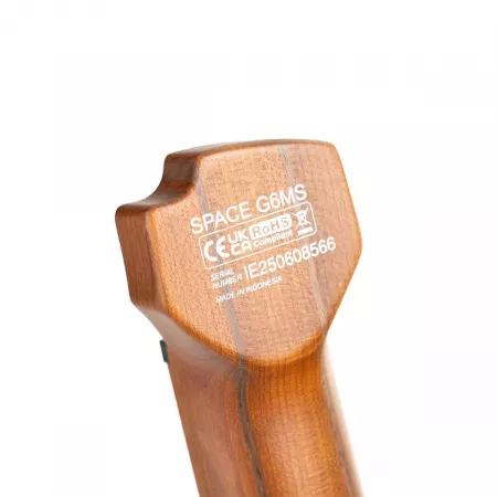 Space series Электрогитара безголовая, черная, с чехлом, Cort, Space-G6MS-SGTK-WBAG