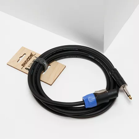SC225-SPPJ-0,5m Кабель для гитарного усилителя, 2х2,5мм, Speakon-Powerjack, 0,5м, SHNOOR