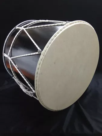 Барабан кавказский 14", лак черный, с чехлом, MEZZO, MZ-B14-LbKL