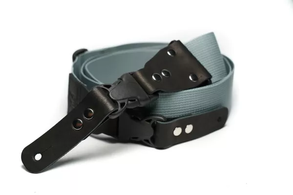 Ремень для гитары, нейлоновый, светло-серый, Mamba straps, MB5022-161  рис.2 