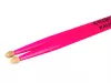 Pink 5A Барабанные палочки, граб, флуоресцентные розовые, Kaledin Drumsticks, 7KLHBPK5A