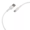 Кабель GP21T-2M USB (m)-Type-C (m) 3.0A 27W силикон белый, GoPower, 00-00028386