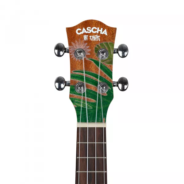 Art Series Укулеле сопрано, с чехлом, рисунок Leafy, Cascha, HH-2602  рис.2 