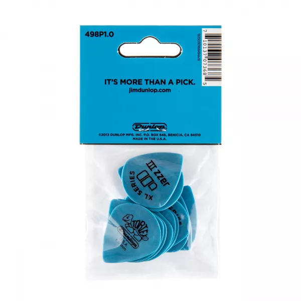 Tortex Jazz III XL Медиаторы 12шт, толщина 1,00мм, Dunlop, 498P1.0  рис.2 
