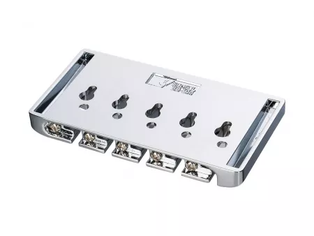 Бридж (струнодержатель) для 5-струной бас-гитары, хром, Metallor, BB-105-CR