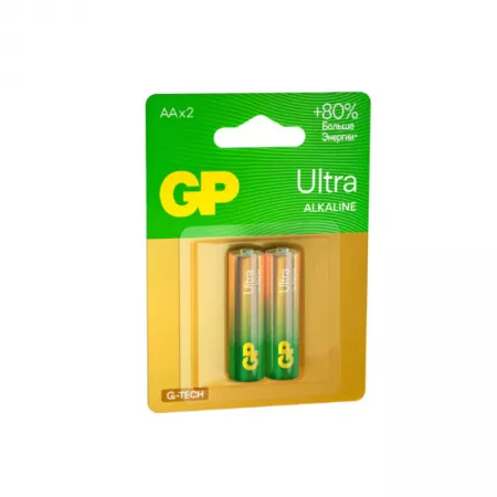 Ultra Alkaline G-TECH Элемент питания АА, алкалиновый, 2 шт, GP, GP15AUA21-2CRSBC2