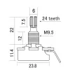Потенциометр A250K (лог), Hosco, H-CTS-A250